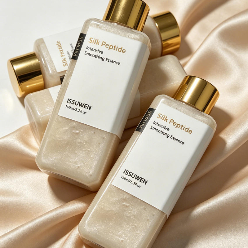 Essence Serum Toner - シルクペプチド集中スムージングエッセンス保湿栄養セラム小じわ改善滑らかで柔らかな肌デイリースキンケアトナー