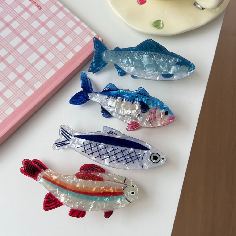 ヘアピン 海洋動物 ヘアクリップ PVC ツナ 魚類 ヘアク - Korean Women Lifestyle のレビューと価格