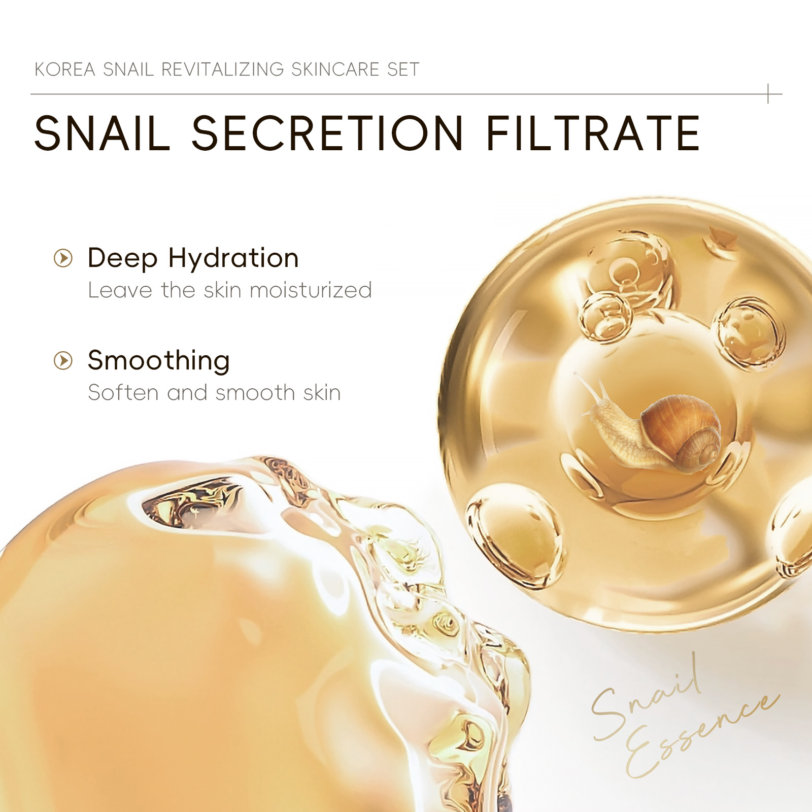 5 個箱入り韓国カタツムリスキンケアセットカタツムリフェイス - Essence Serum Toner のレビューと価格